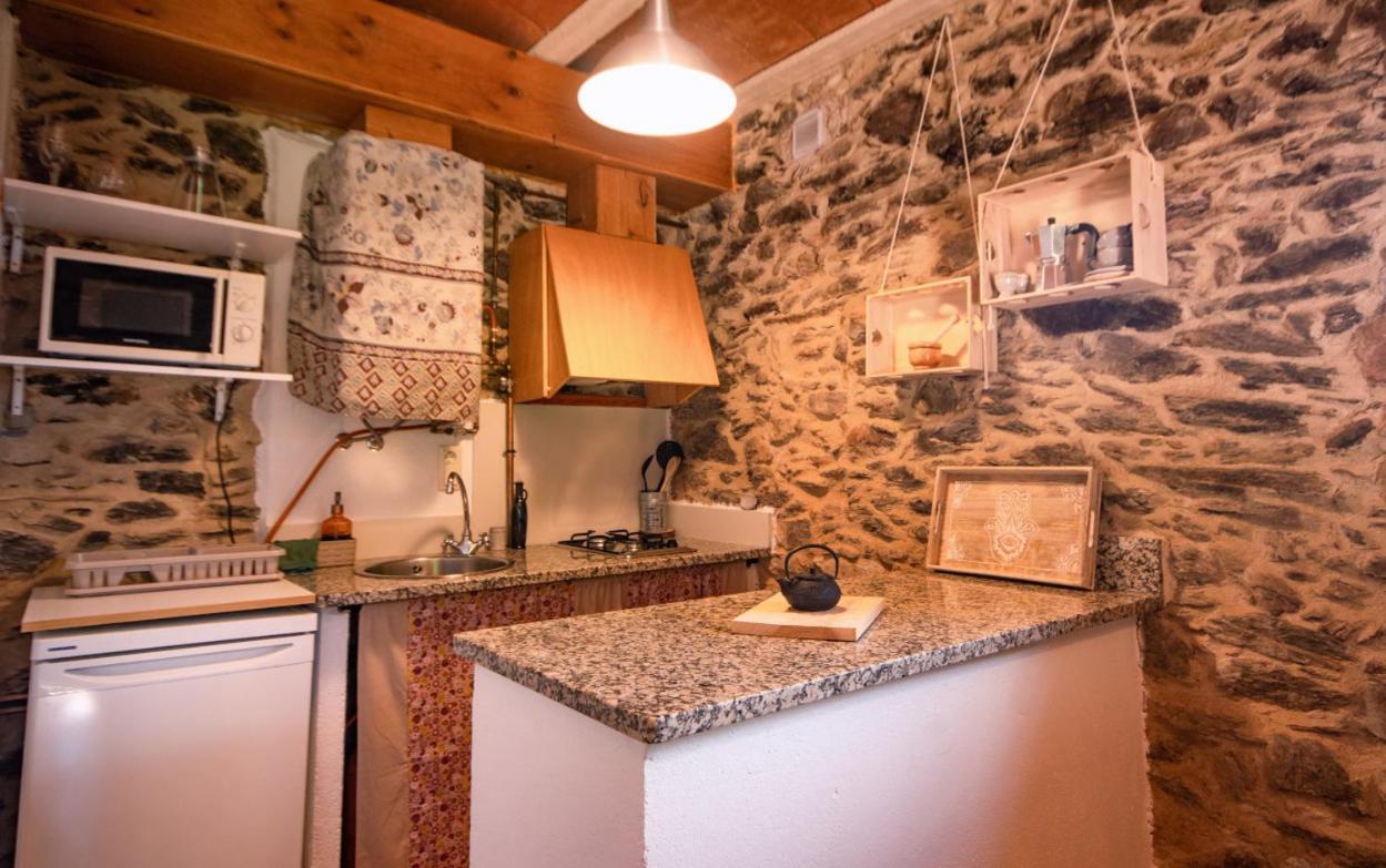 Apartamento Duplex Rural Con Chimenea Y Vistas Panoramicas Desde La Cama Sant Marti Sacalm Luaran gambar